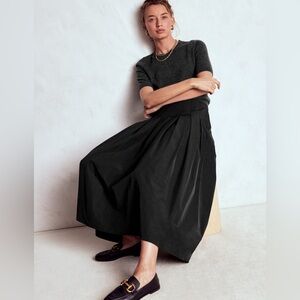 Boden Valentina Taffeta Midi Skirt